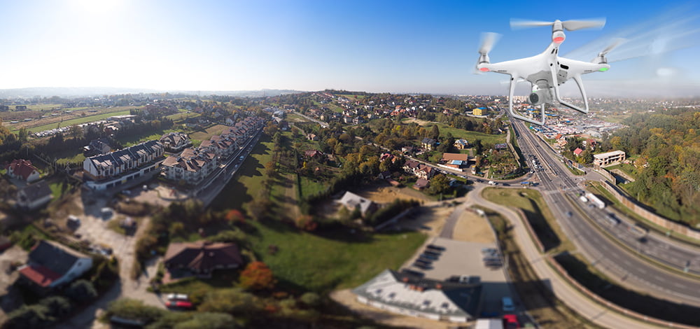 zdjęcia z drona nieruchomości