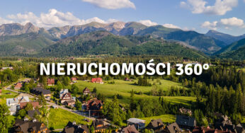 Wirtualny spacer 360° prezentacja okolicy nieruchomości z drona