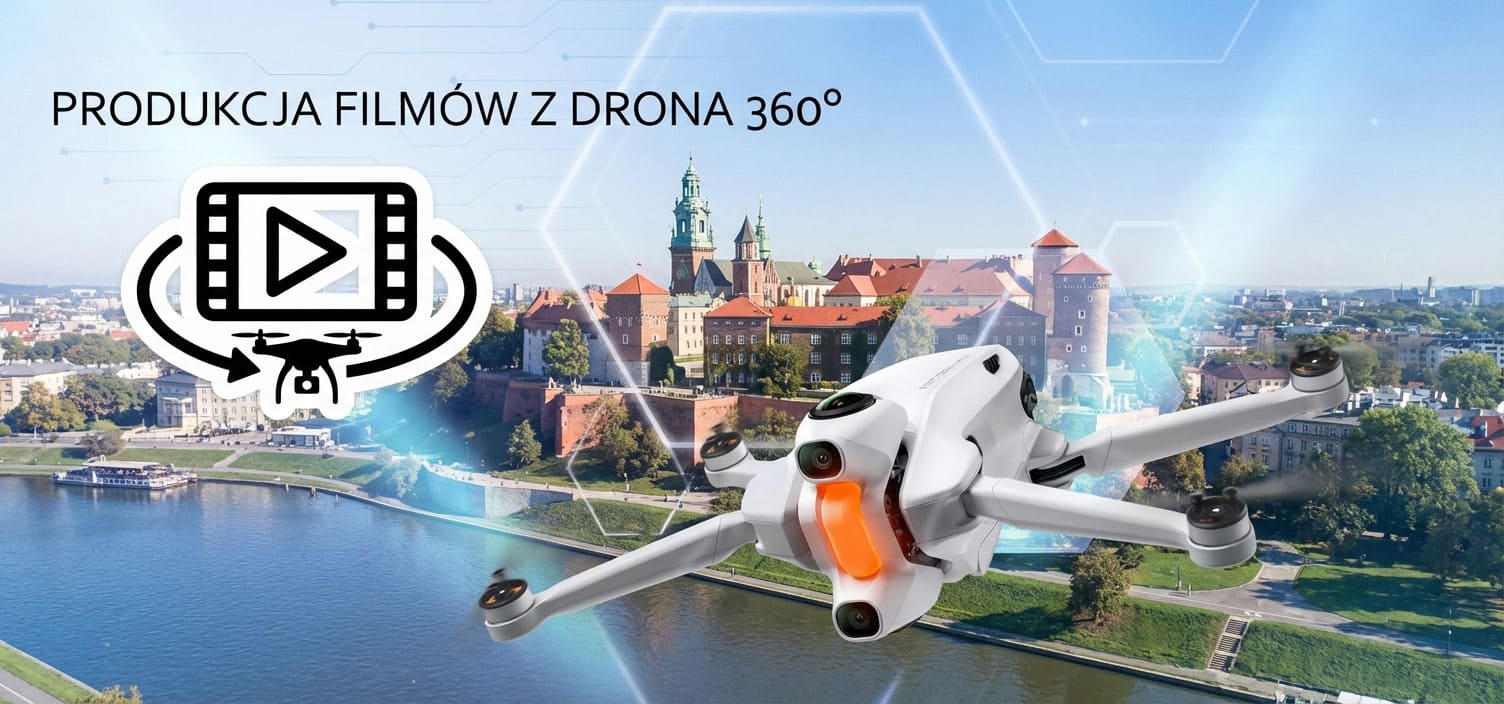 usługa wideo 360 z drona