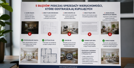5 błędów podczas sprzedaży nieruchomości, które odstraszają kupujących