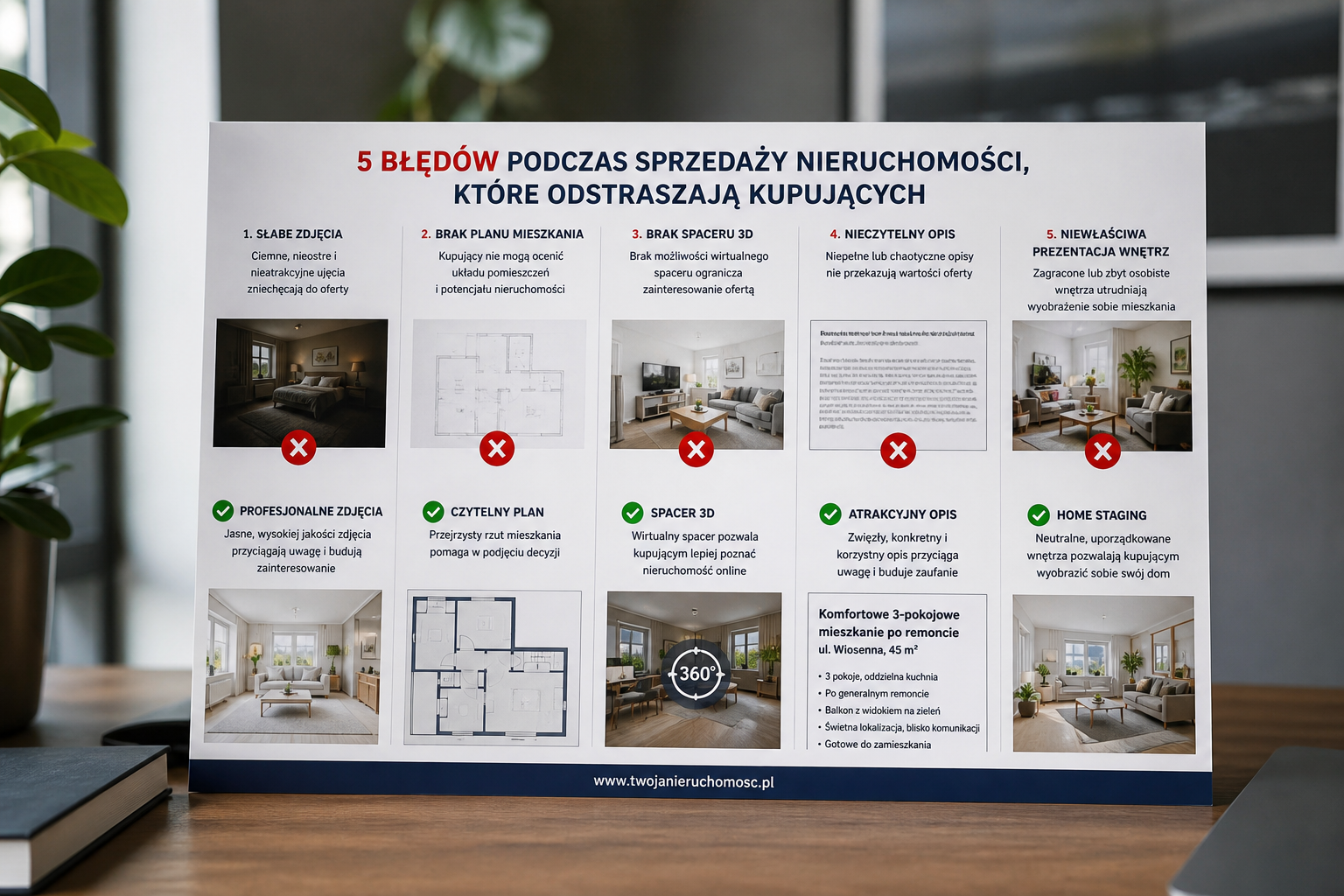 5 błędów podczas sprzedaży nieruchomości, które odstraszają kupujących